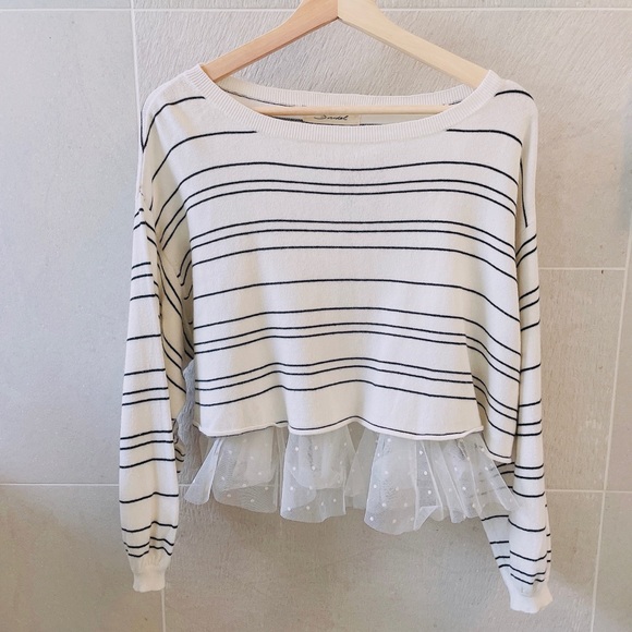 Snidel two pieces set Black stripe top - Picture 4 of 10